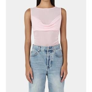 NEW OWNLEY merrony sheer tank in pink